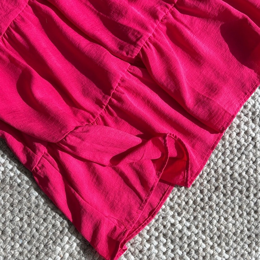 Riley & Rae Pink Ruffled Mini Dress - Picture 4 of 6